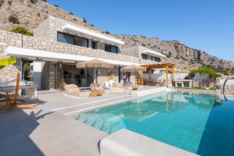 Property building, Patio, Mountain view, Swimming pool