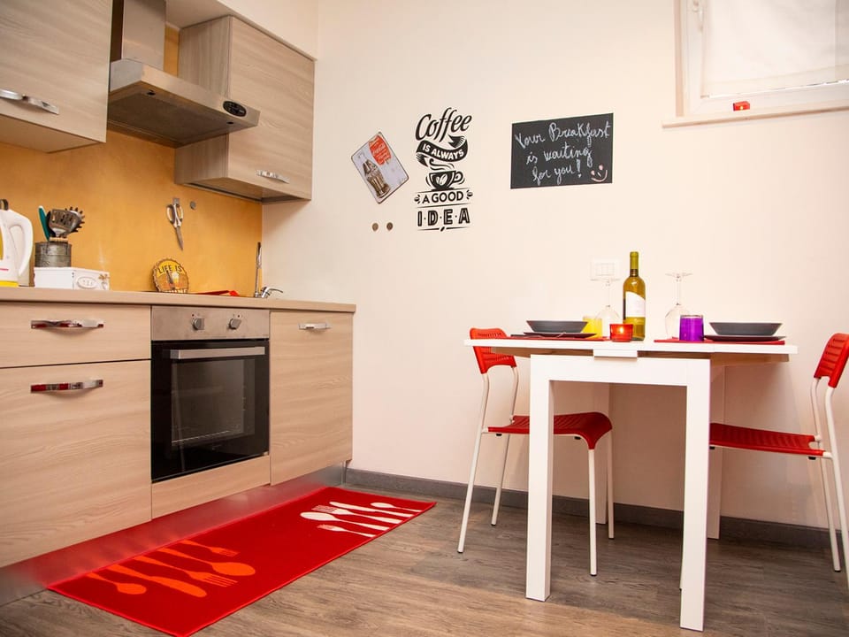 Kitchen or kitchenette, Living room, Dining area