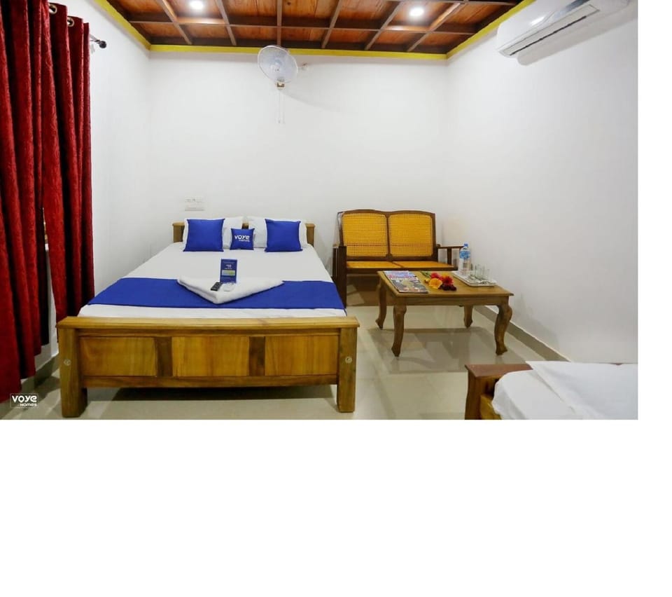 Bed, Living room, Photo of the whole room, Seating area, Bedroom