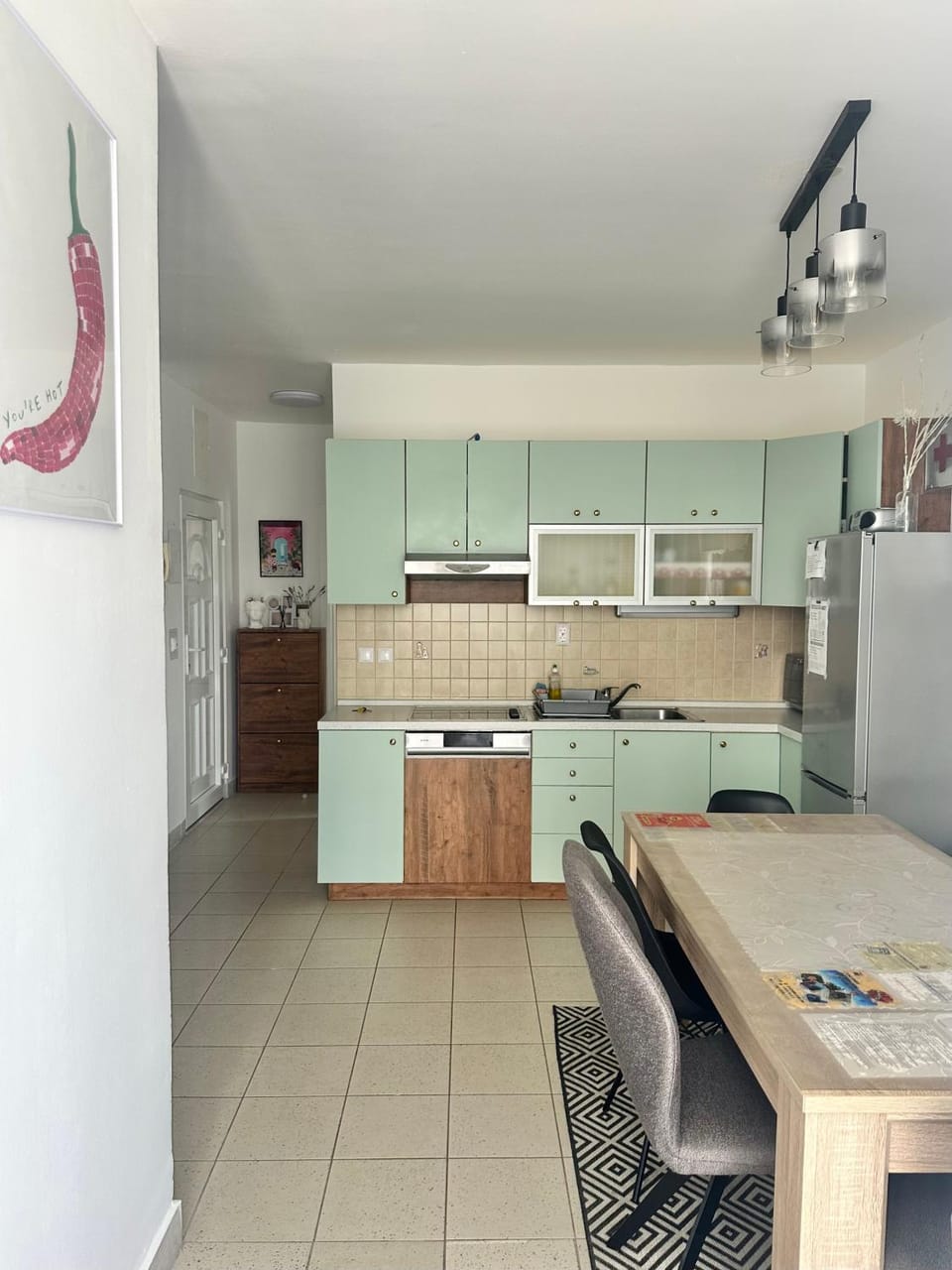 Kitchen or kitchenette, Dining area, dishwasher