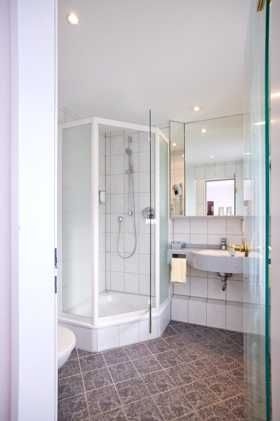 Shower, Toilet, Bathroom, towels
