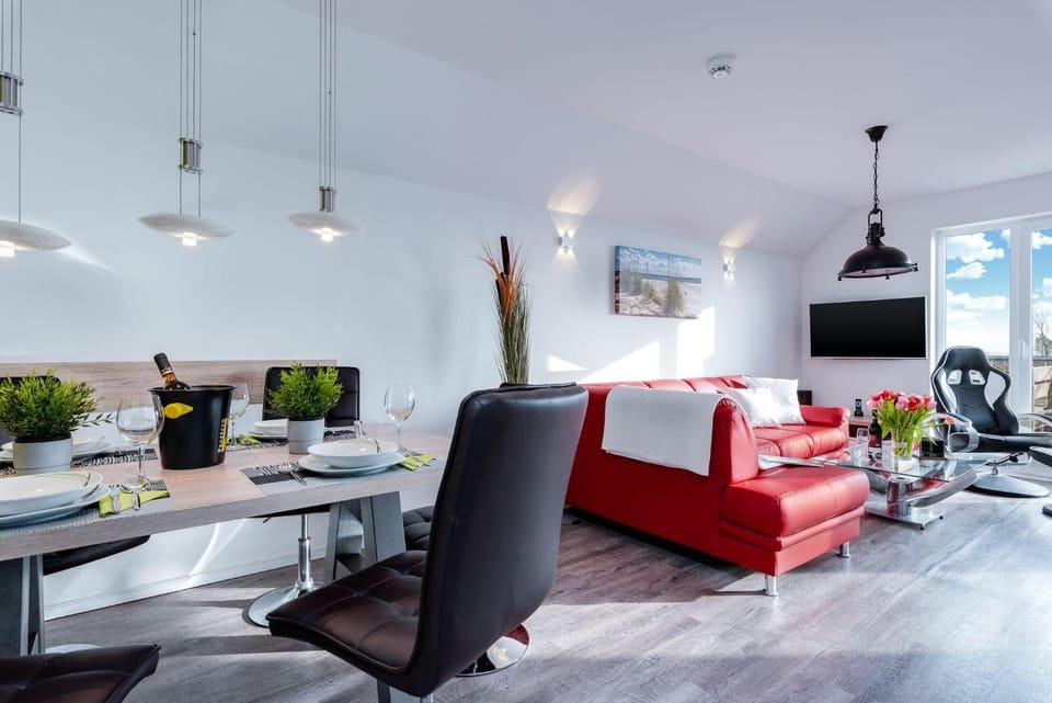 Fewo-Kapitaen-James-Cook-Olpenitz-E-Ladesaeule-Allergiker-Wasserbett Apartment in Kappeln