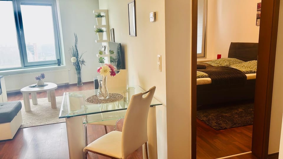 Three towers with parking and nice view Apartment in Bratislava