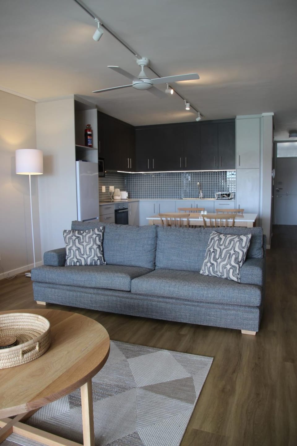 Kitchen or kitchenette, Living room, Dining area