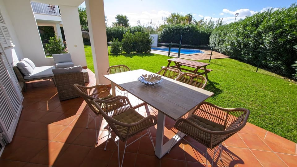 Patio, Garden, Pool view