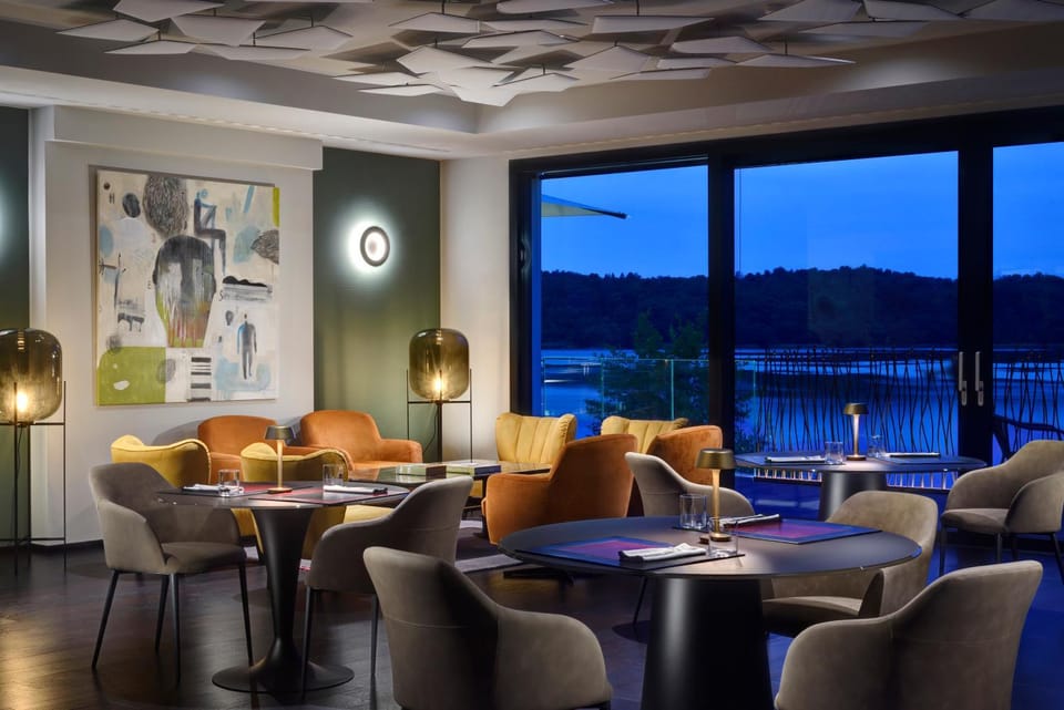 Night, Lake view, Meals, Dinner