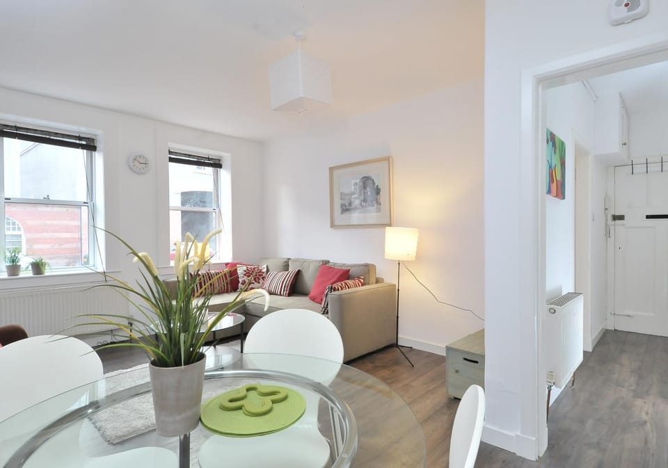 Property building, Living room, Dining area