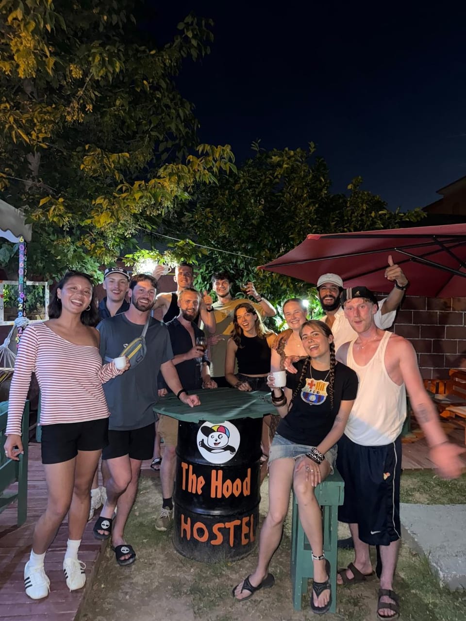 People, BBQ facilities, group of guests