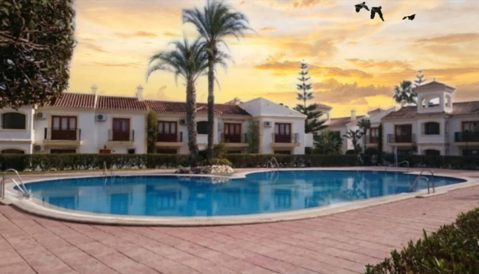 Swimming pool, Swimming pool, Sunset