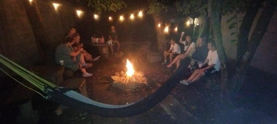 Night, People, BBQ facilities, group of guests