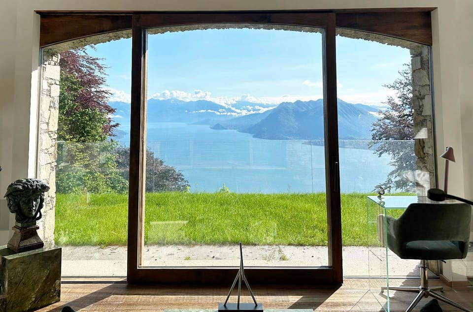 Garden, Living room, Lake view