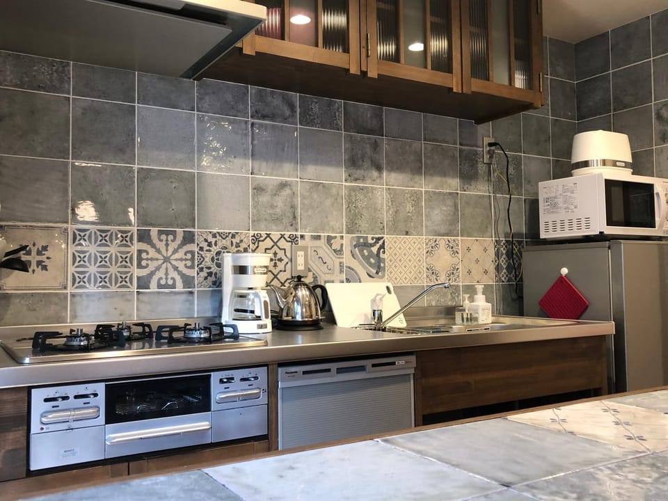 Kitchen or kitchenette, dishwasher