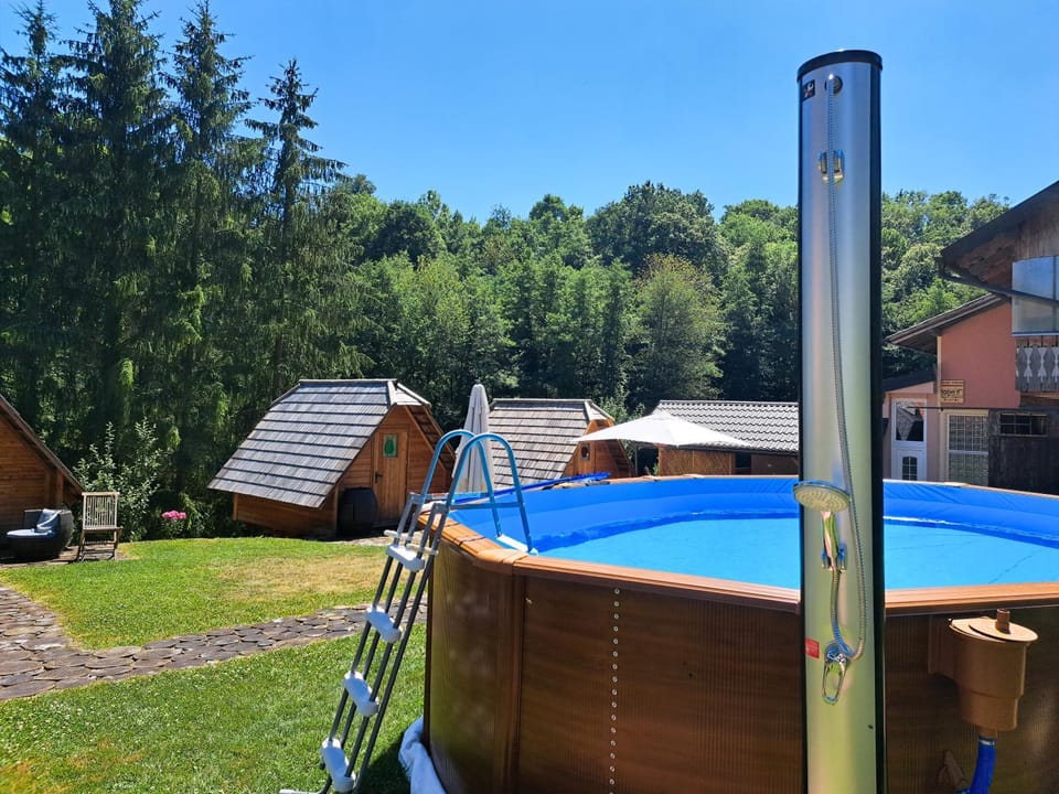Natural landscape, Pool view, Swimming pool