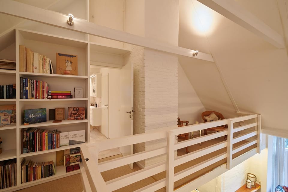 Library, Bathroom, Living room, Seating area