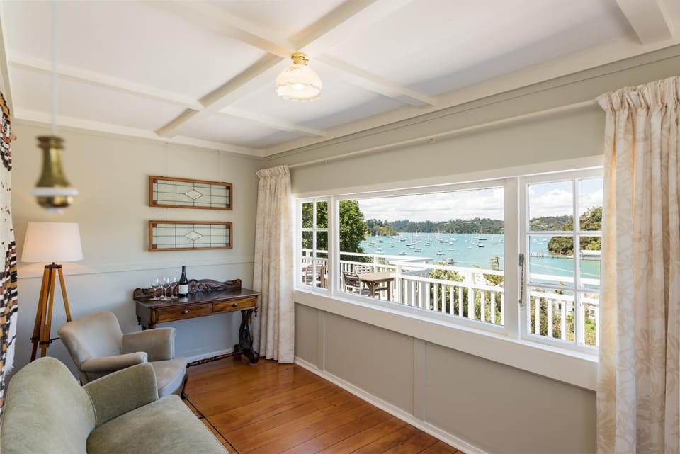 Living room, Seating area, Sea view