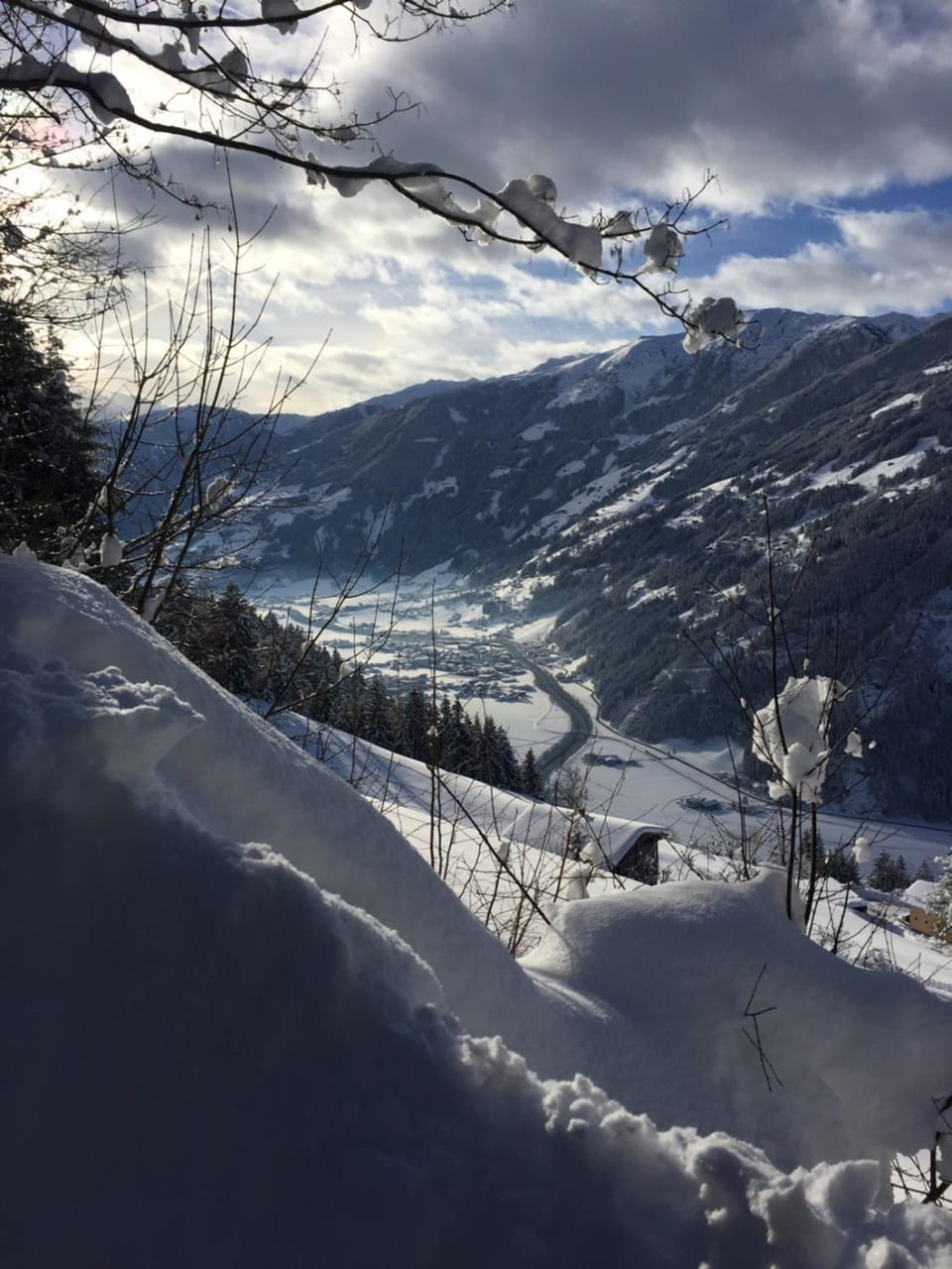 Natural landscape, Winter, Hiking, Mountain view