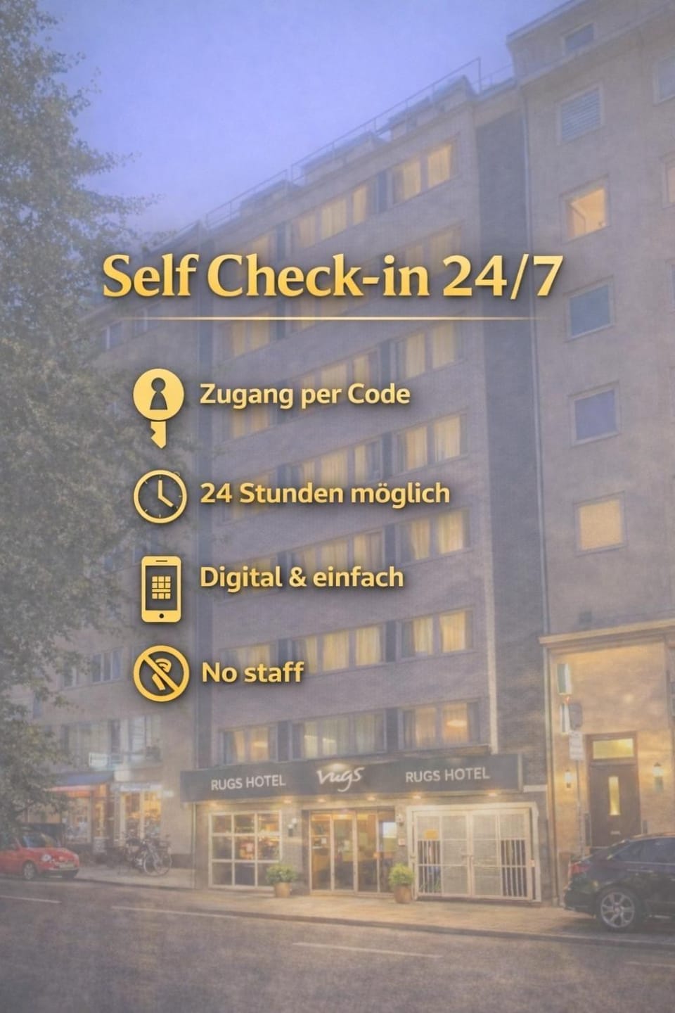 Property building, Text overlay
