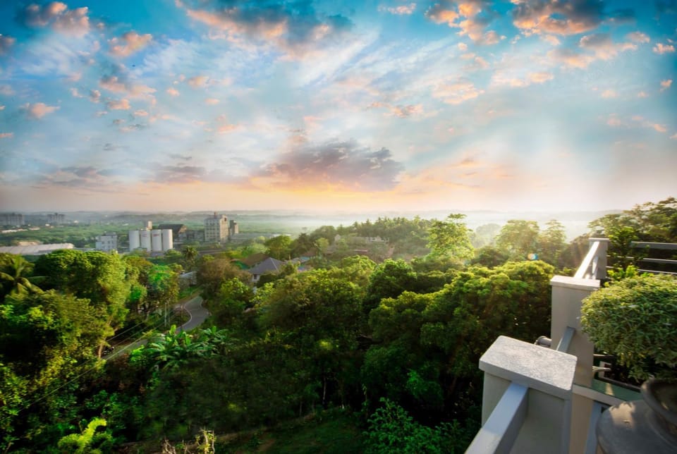 Natural landscape, City view, Sunset