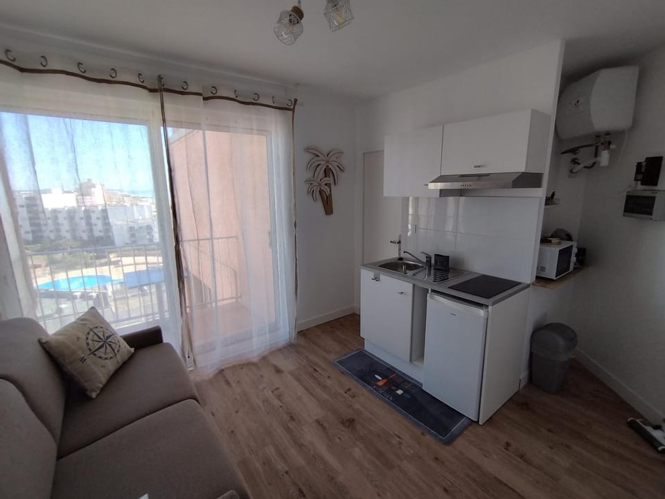 Studio vue mer & accès direct à la plage Apartment in Le Barcarès