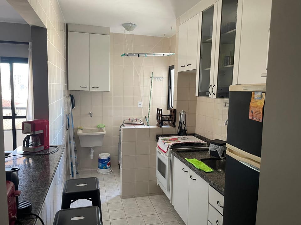 Kitchen or kitchenette, oven, stove