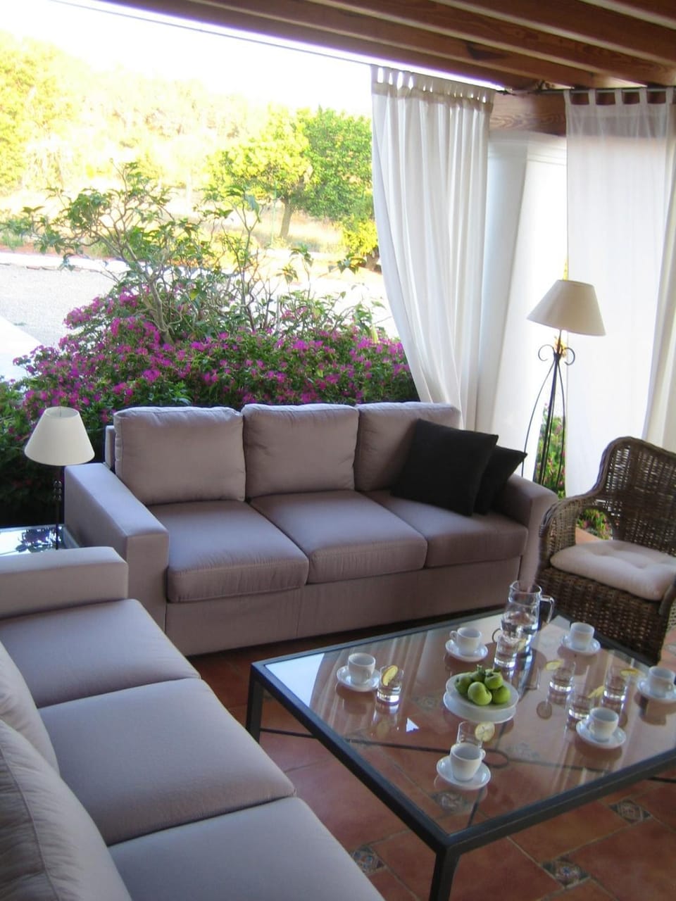 Balcony/Terrace, Living room, Garden view