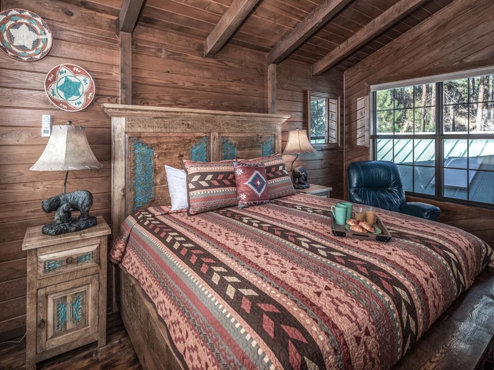 Bed, Natural landscape, Bedroom, furniture