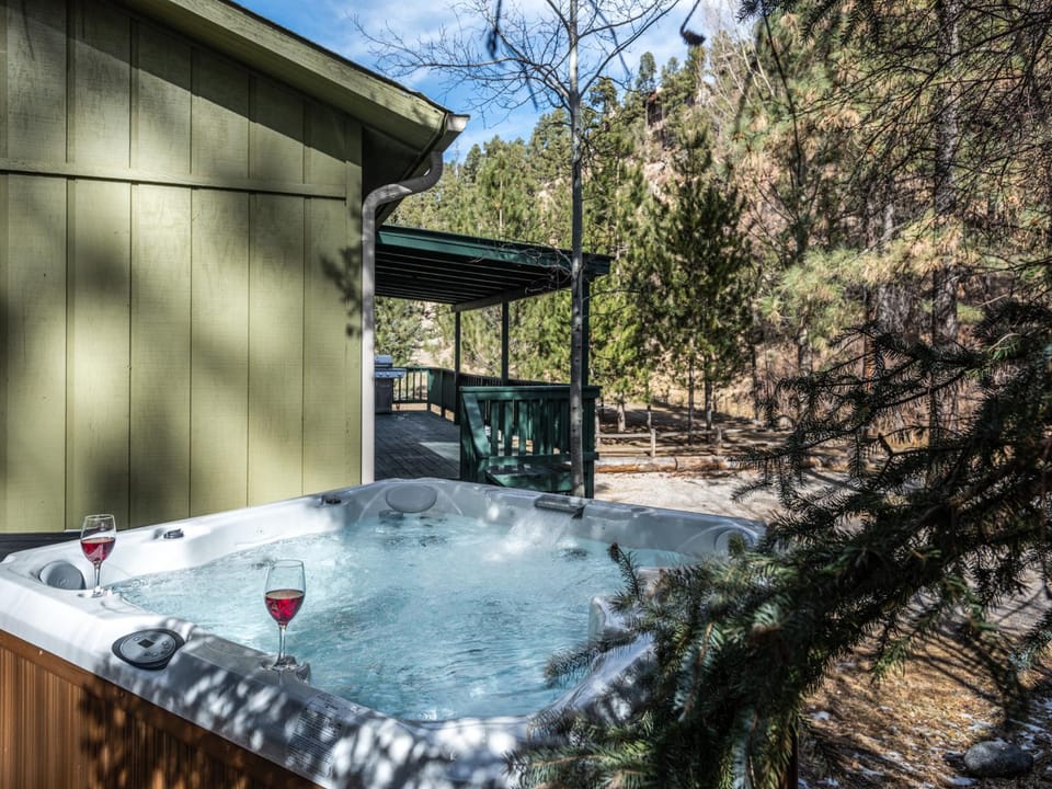 Property building, Natural landscape, Garden, Hot Tub