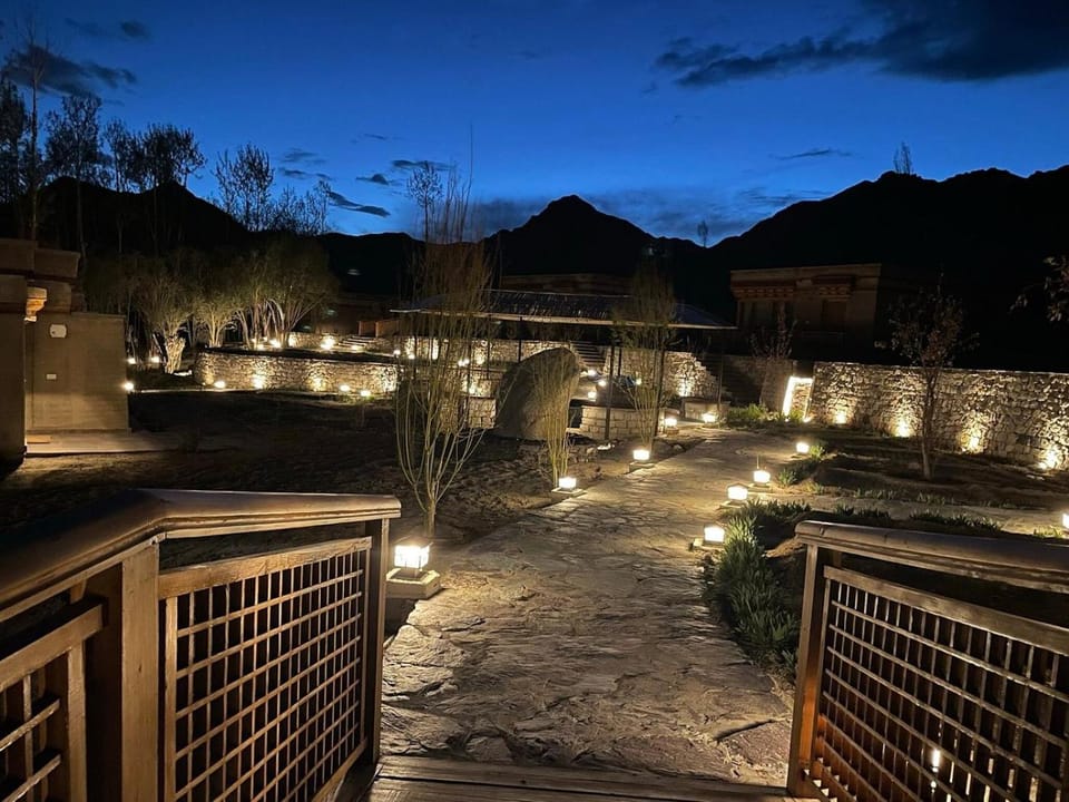 Property building, Night, Mountain view