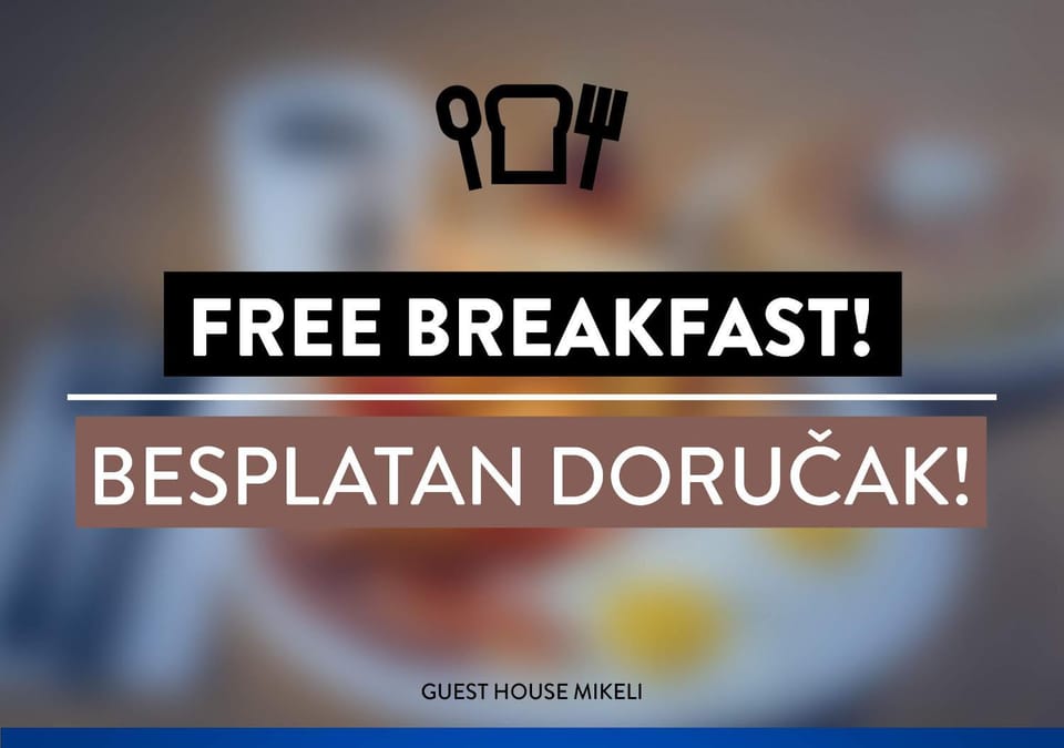 Guest House Mikeli (BESPL. DORUCAK)-(FREE BREAKFAST) Apartment in Podgorica