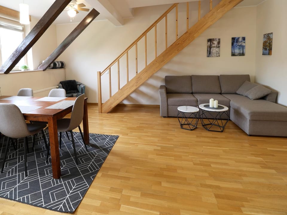 Living room, Seating area, Dining area