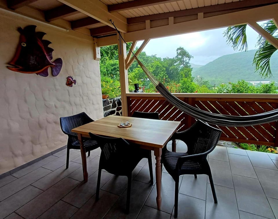 Patio, Garden view, Mountain view
