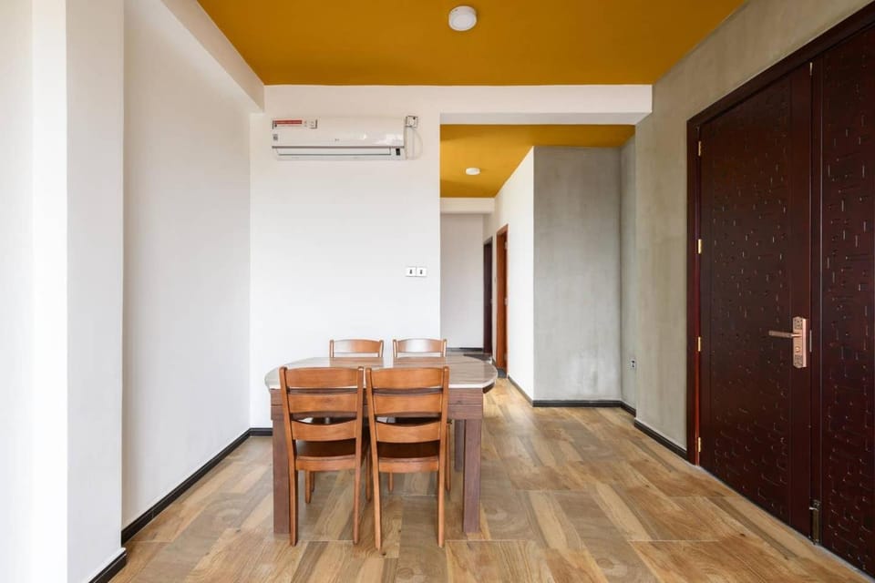 Dining area, air conditioner