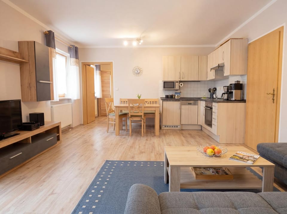 Kitchen or kitchenette, Living room, Dining area