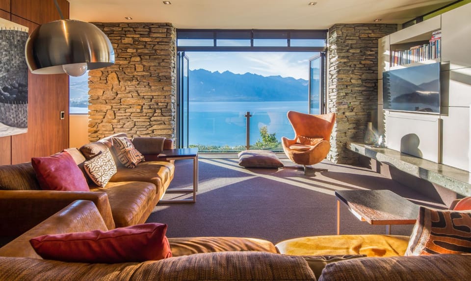 Day, Living room, Lake view, Mountain view