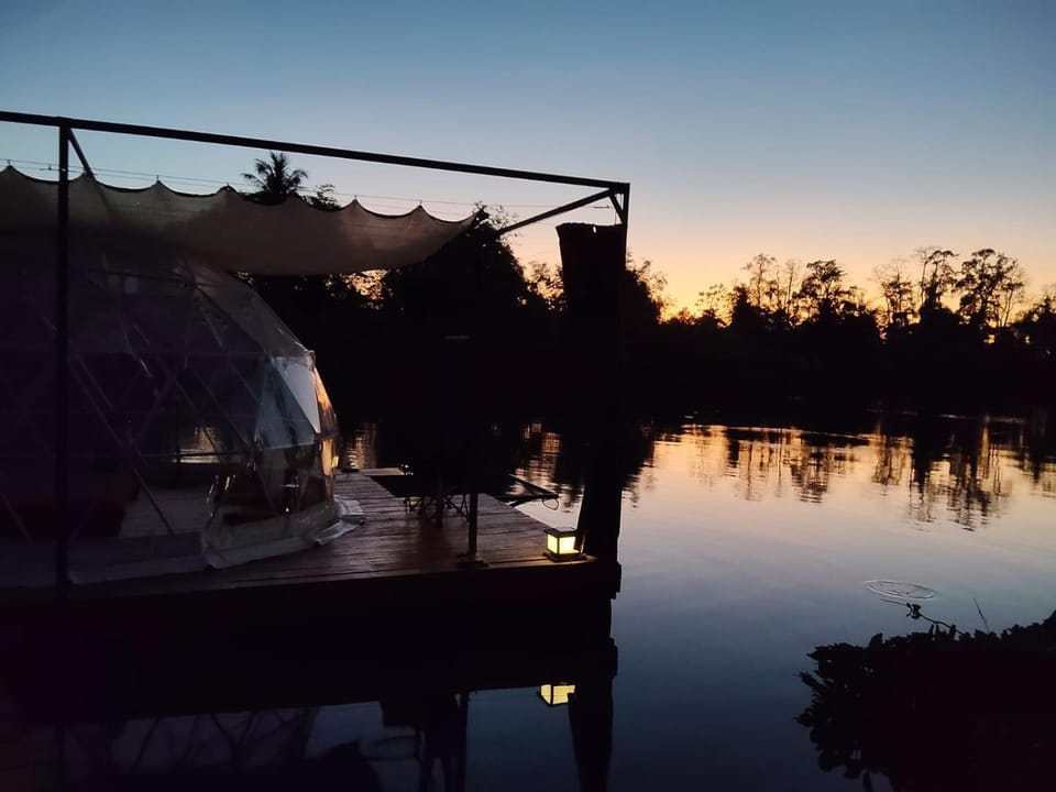 Natural landscape, Lake view, Sunset
