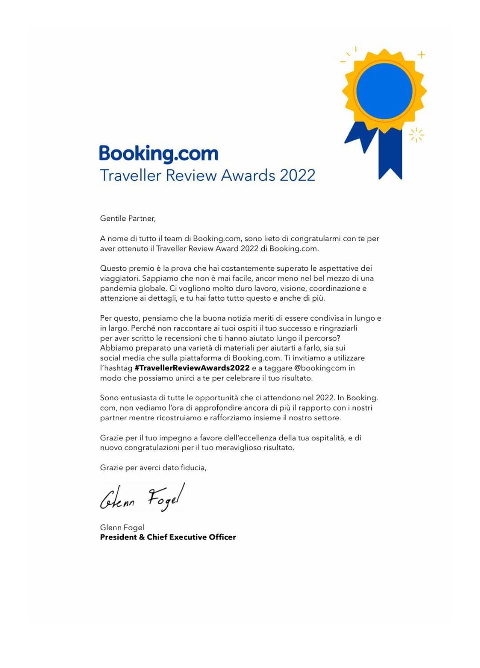 Certificate/Award