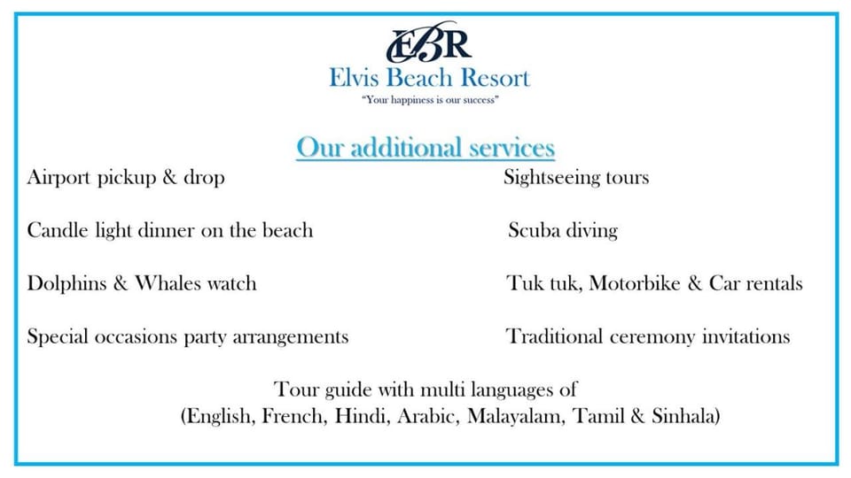 Elvis Beach Resort Hotel in Sri Lanka