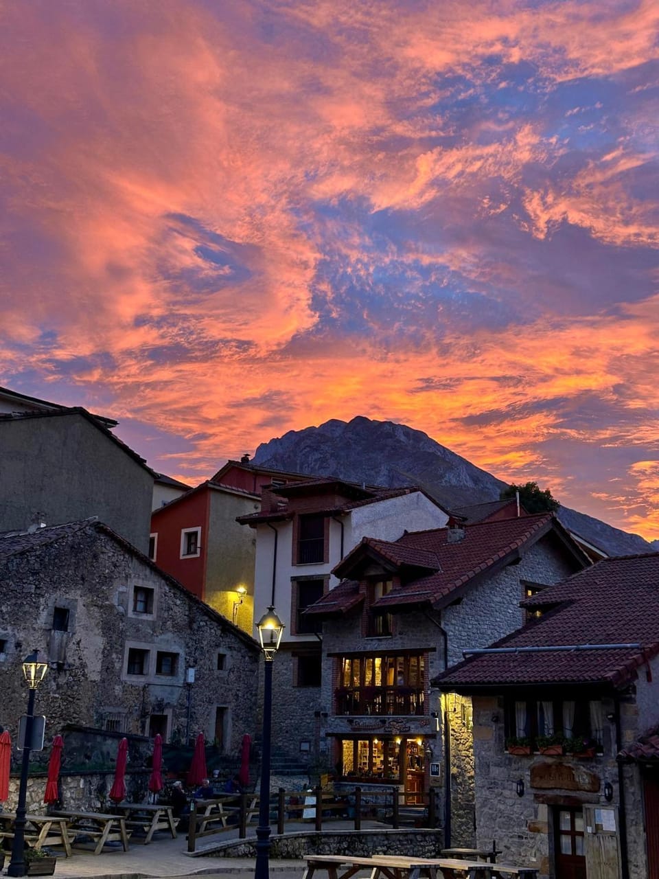 Property building, Sunset