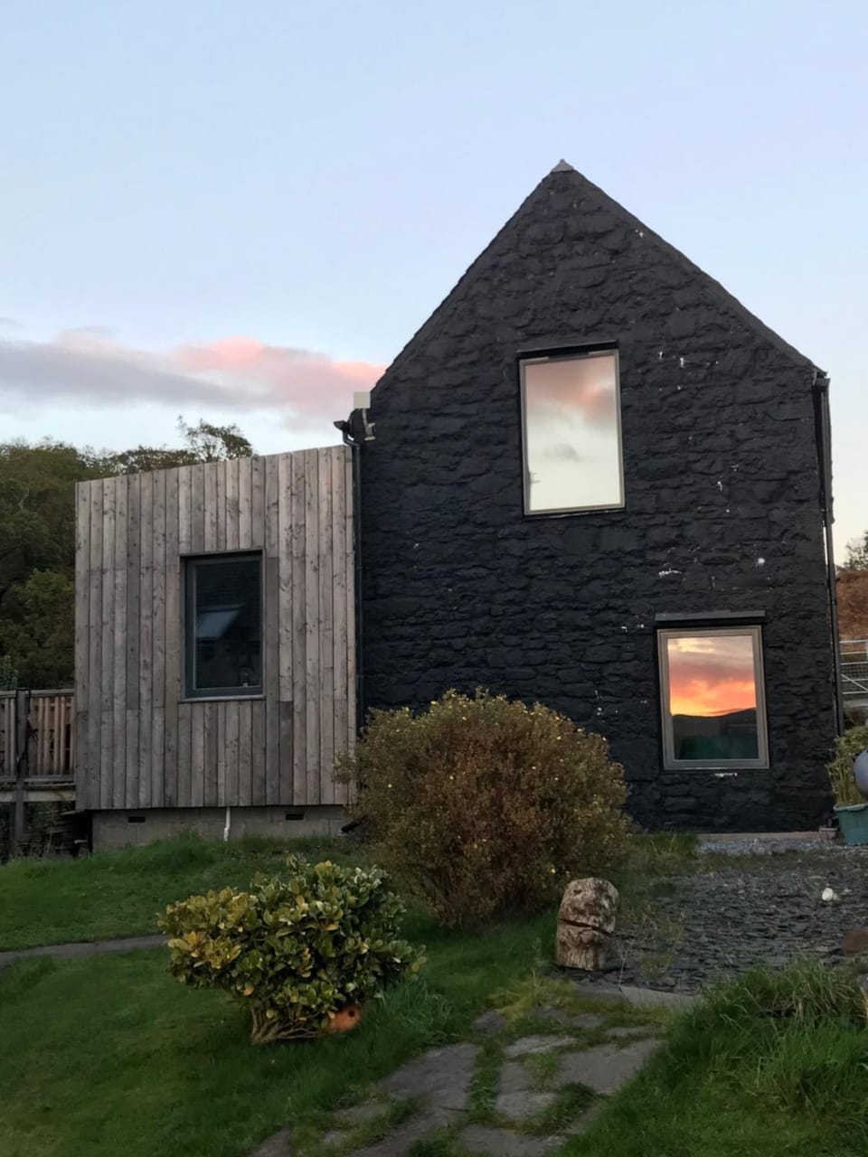 mill house steading overlooking the sea and mull House in Scotland