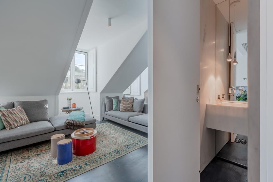 Bathroom, Living room