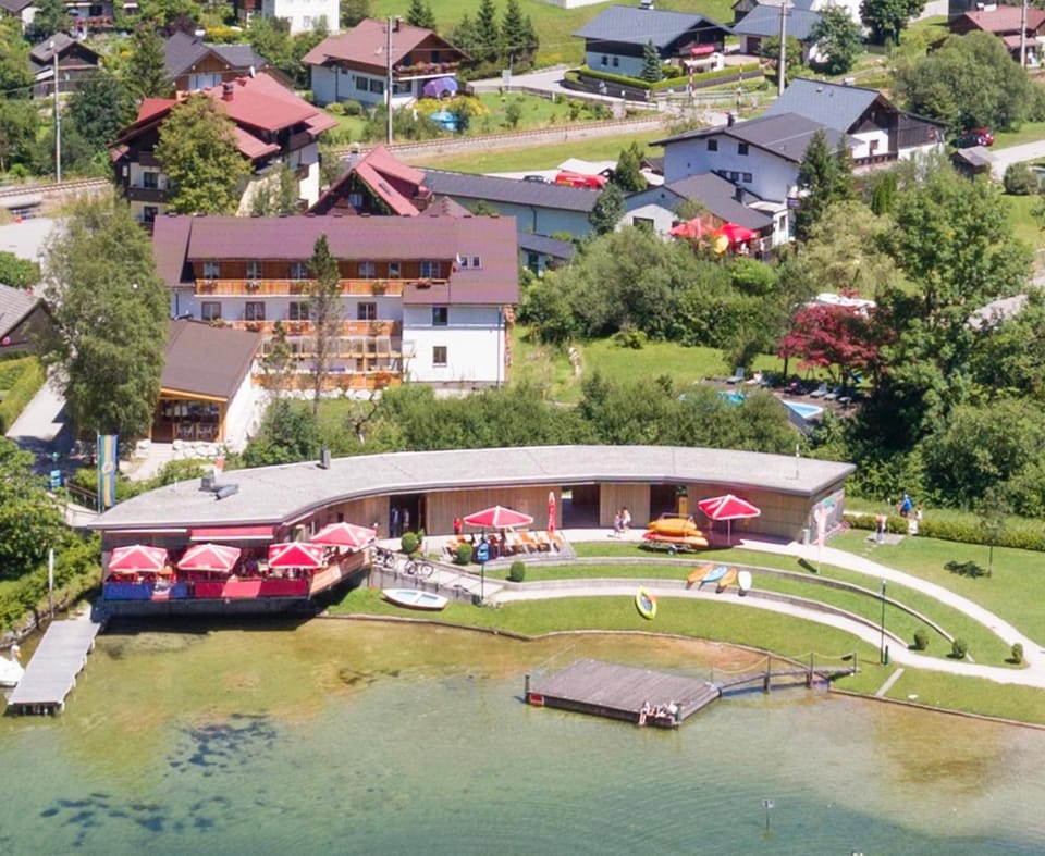Property building, Lake view, Swimming pool