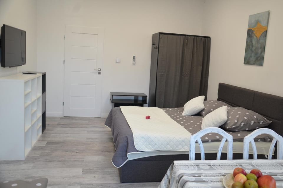 Bed, TV and multimedia, Living room, Photo of the whole room, Bedroom