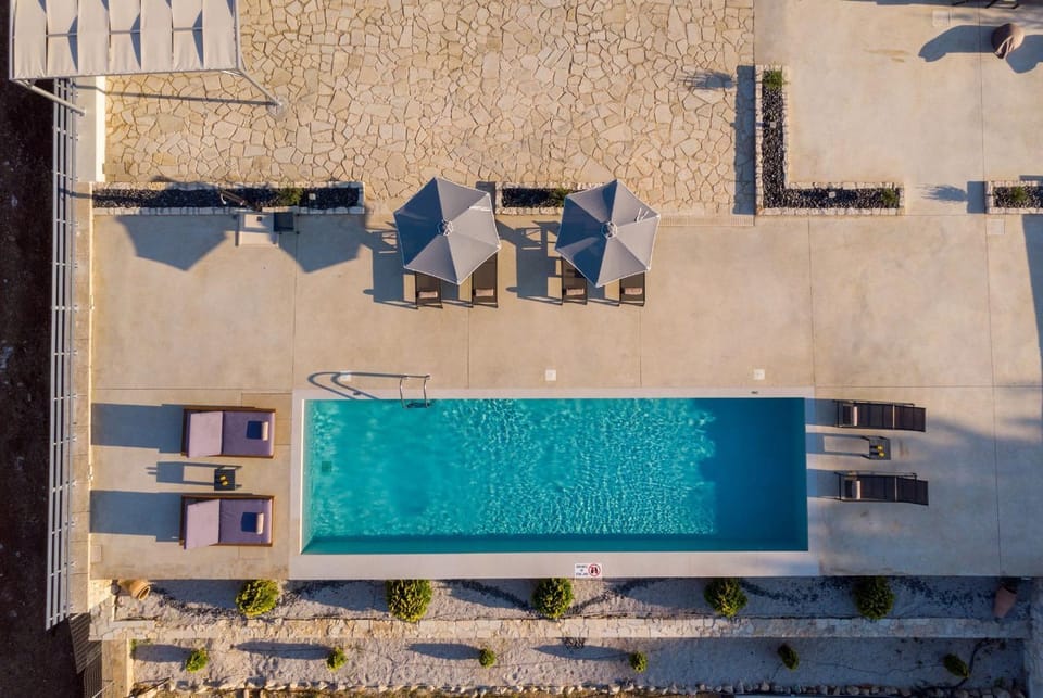 Bird's eye view, Pool view, Swimming pool, sunbed