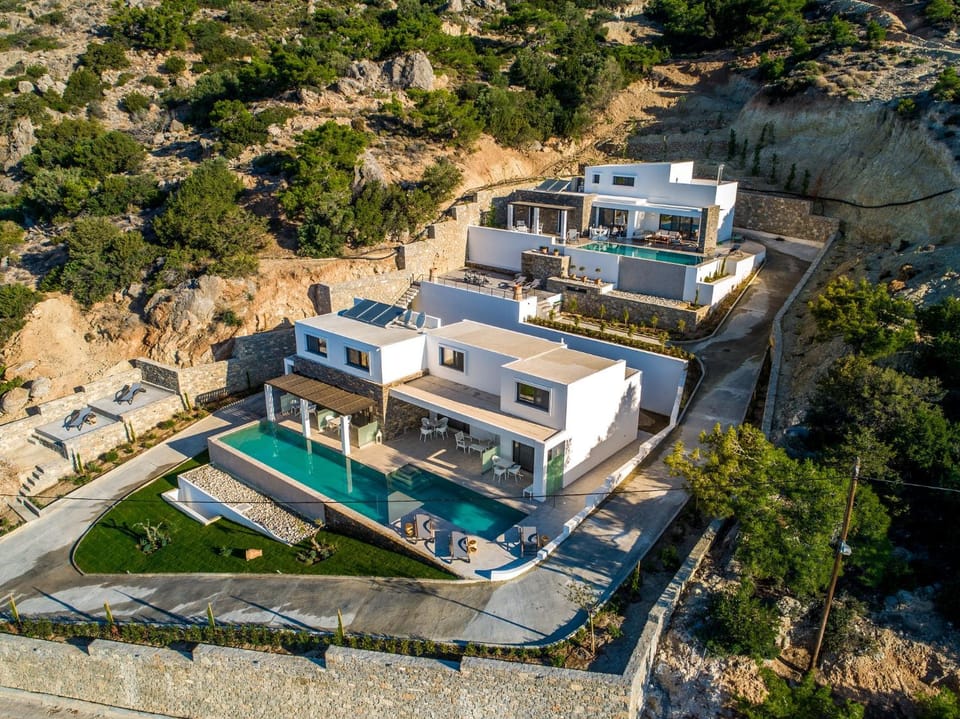 Property building, Natural landscape, Bird's eye view