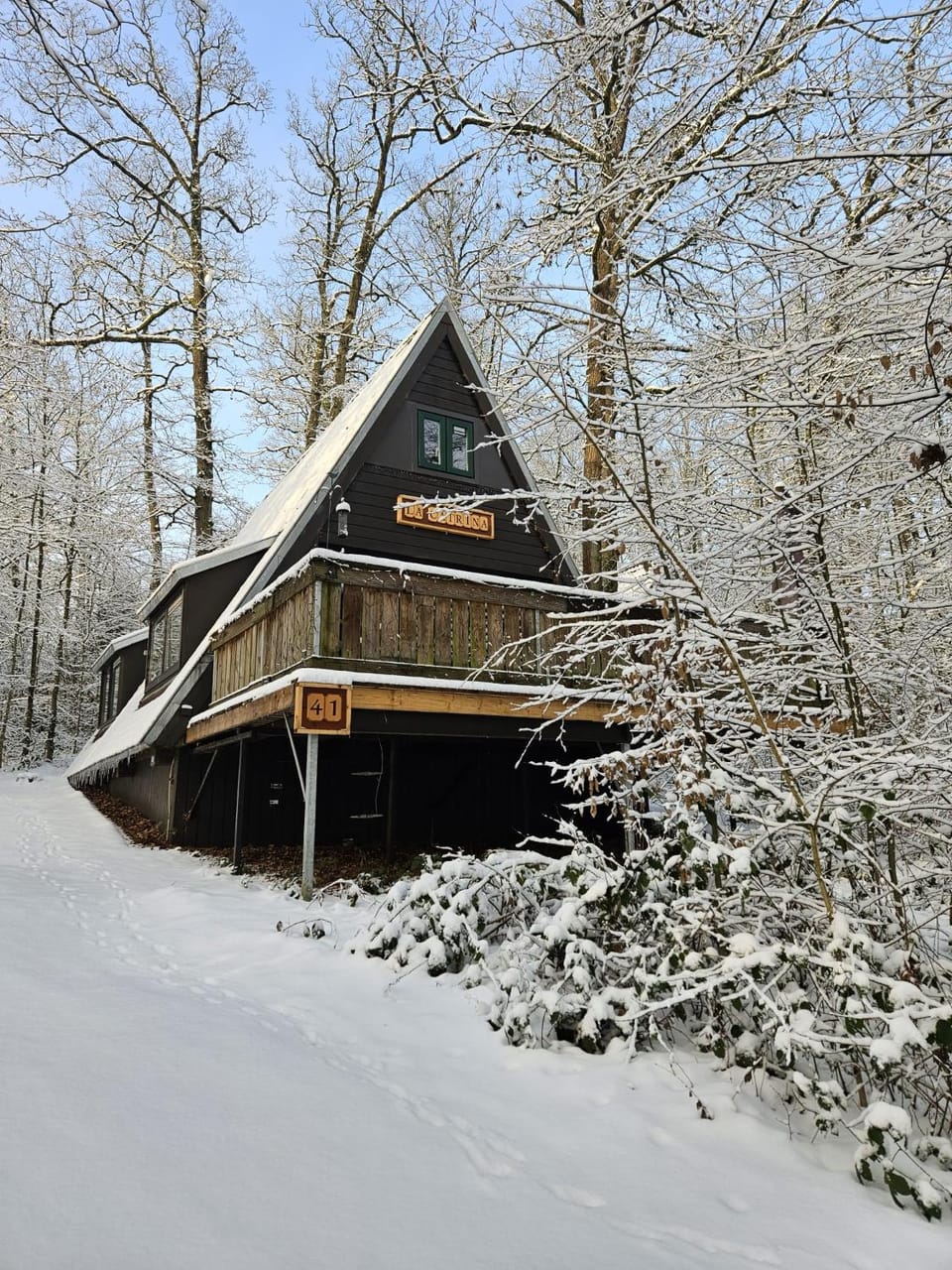 Property building, Day, Winter