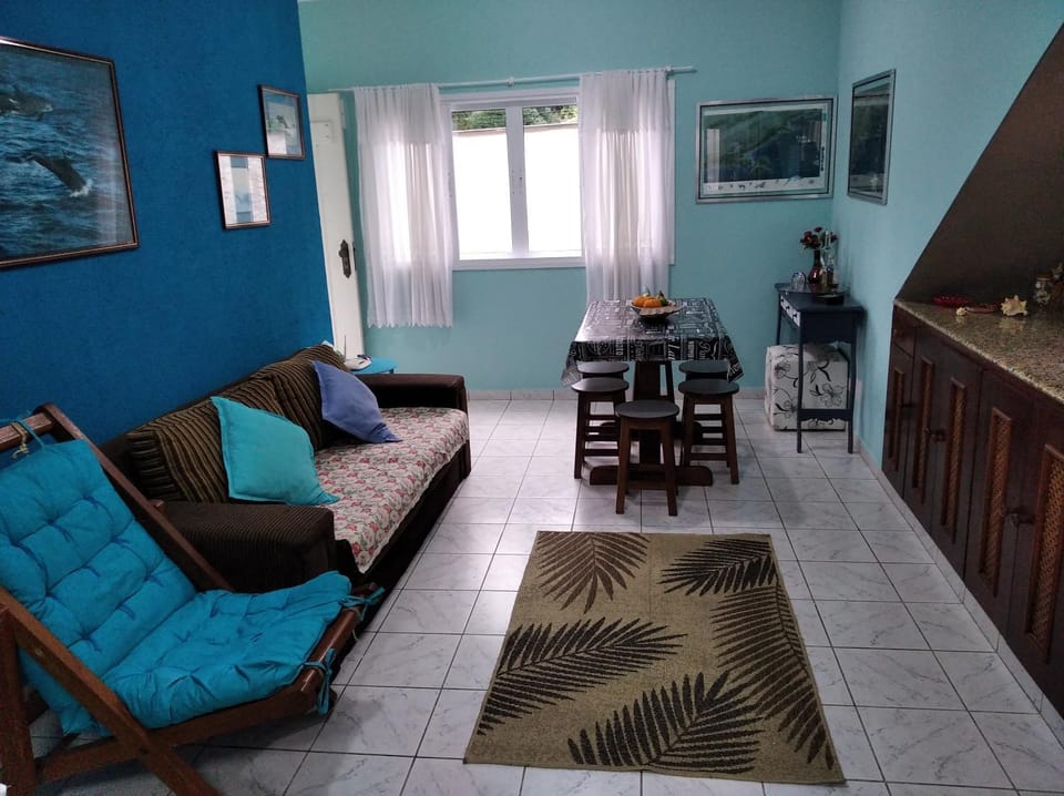 Apartamento térreo em maranduba com ar condicionado Apartment in Ubatuba