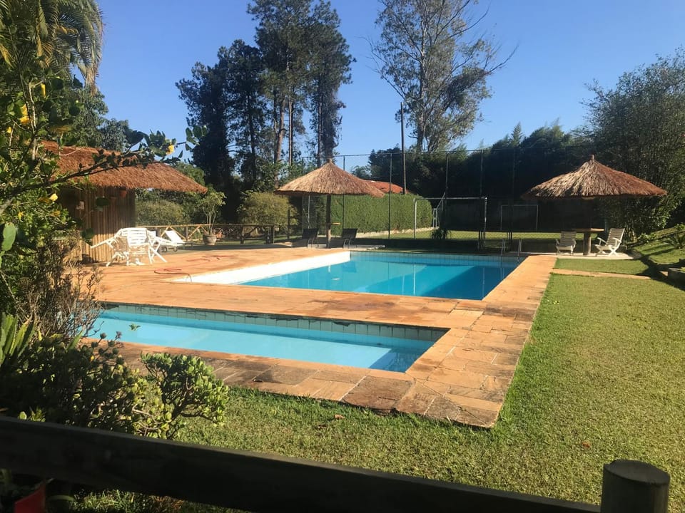 Garden view, Pool view, Swimming pool, sunbed