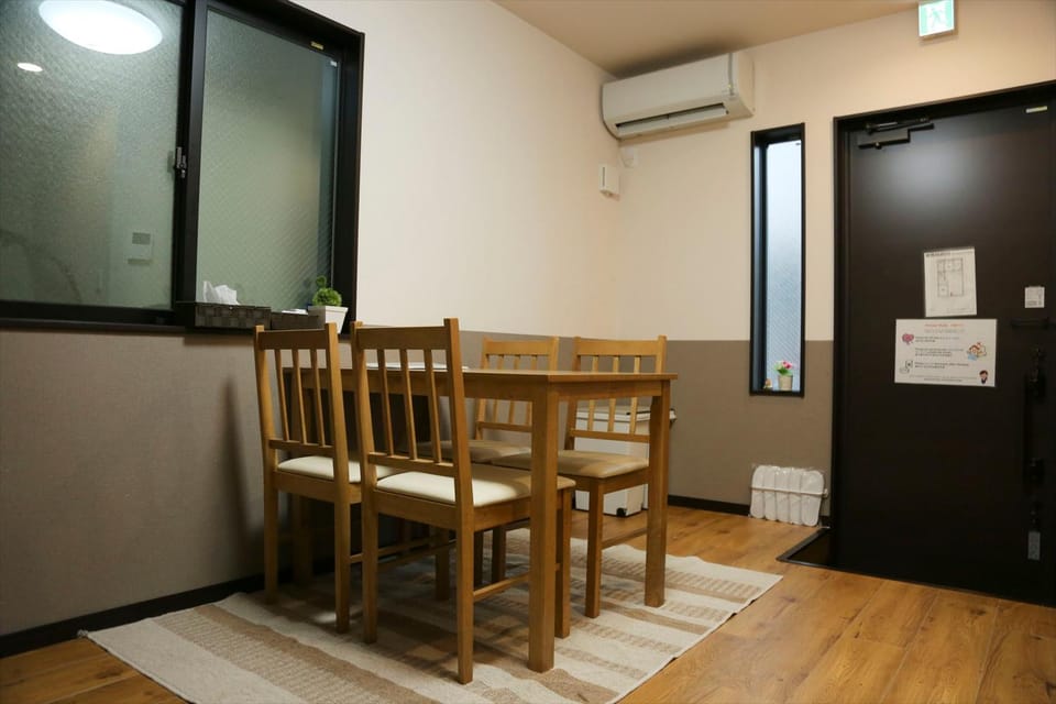 Dining area, air conditioner