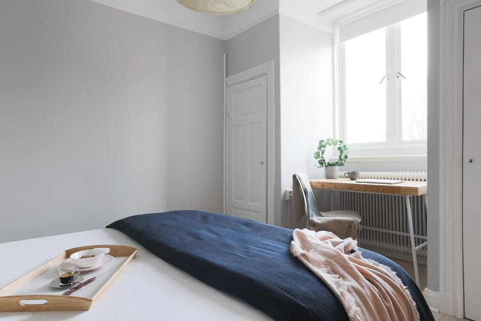 Bed, Photo of the whole room, Bedroom, Garden view, Landmark view