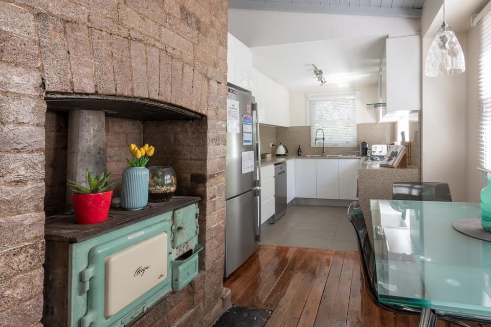 Dining area, dishwasher, microwave, oven, stove, toaster, kitchen